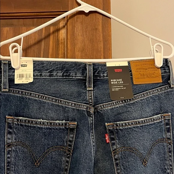 Levi's NWT Womens Ribcage Wide Leg Polar Perimeter - Picture 7 of 9